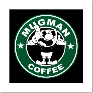 mugman coffee Posters and Art